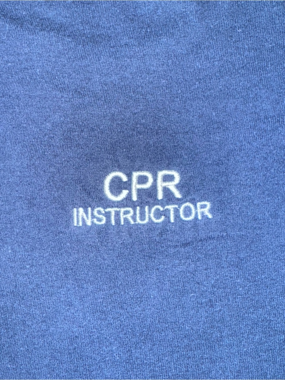 “CPR Instructor” Gildan Navy Short-Sleeve Tee